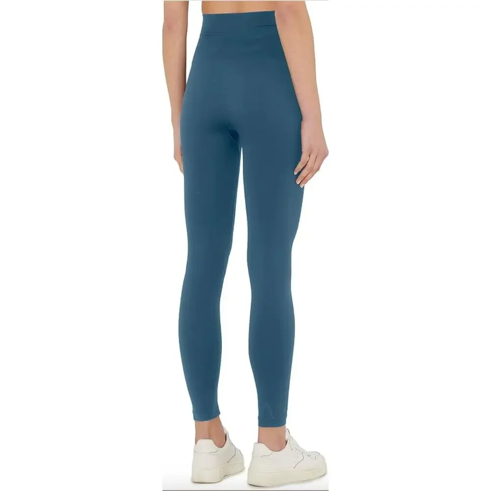 NWT Wolford The Wellness Leggings Gym Workout High Waisted Lake Dusty Blue XS - Picture 2 of 4